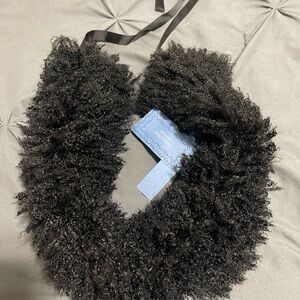 Kohl's Black Faux Fur Collar by Vera Wang NWT